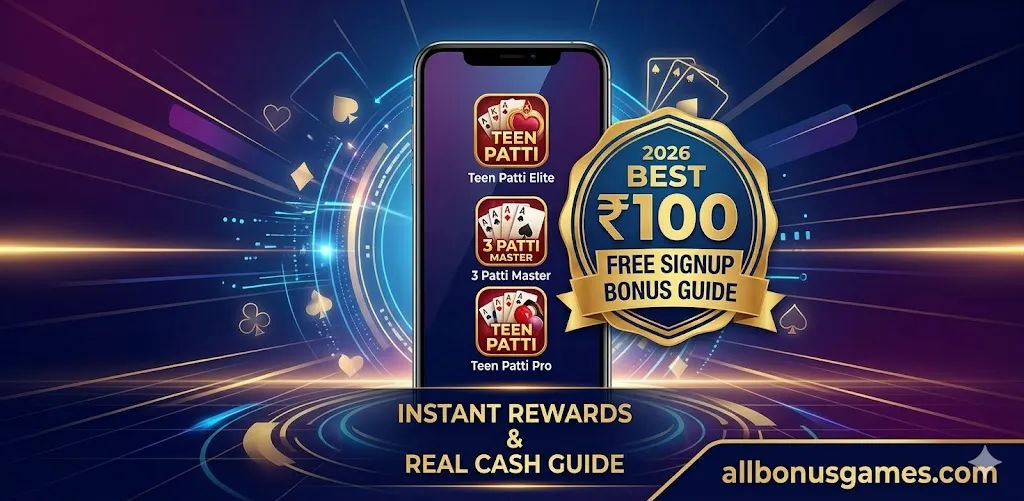 ₹100 free signup bonus Teen Patti apps with real cash rewards in India