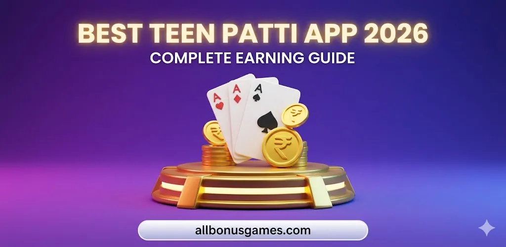 2026 Guide: Top Teen Patti Apps to Earn Real Money, Bonuses & Rewards Online