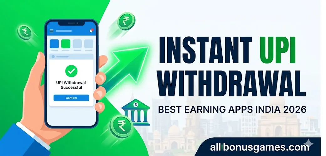 Best UPI Withdrawal Earning Apps India 2026 – Fastest Instant Cashout Gaming Platforms