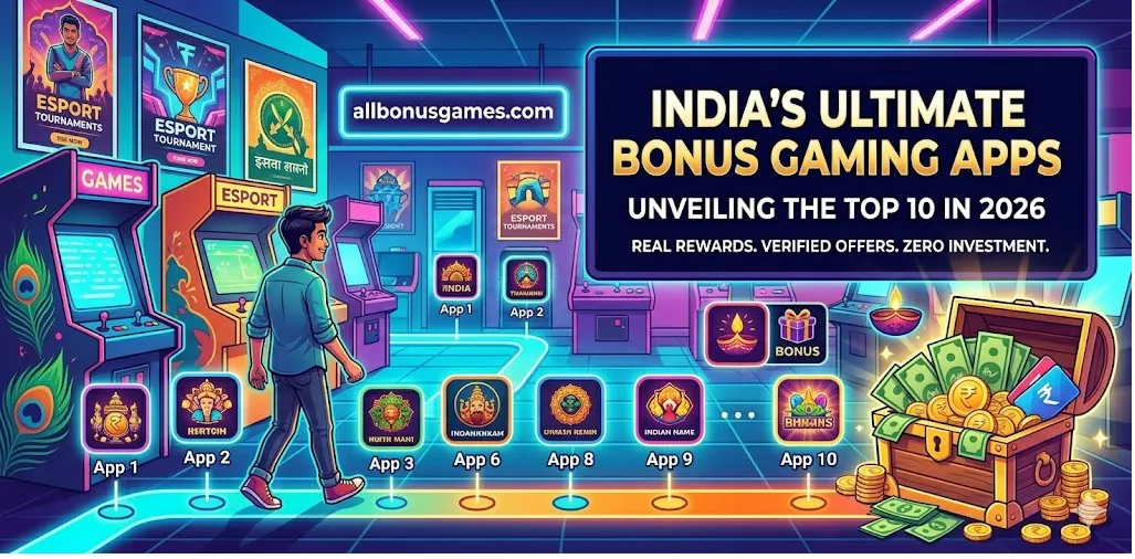 Best bonus gaming apps in India with free rewards and daily offers in 2026